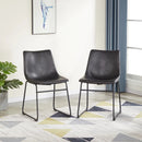 Contemporary Style Faux Leather Side Chair