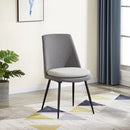 Grey Back Cover Dining Chair (Set of 2)