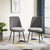 Grey Back Cover Dining Chair (Set of 2)