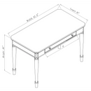 Talbotton Manufactured Wood Writing Desk