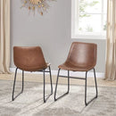 Faux Leather Side Chair (Set of 2)