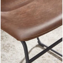 Contemporary Style Faux Leather Side Chair