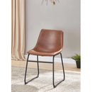 Contemporary Style Faux Leather Side Chair